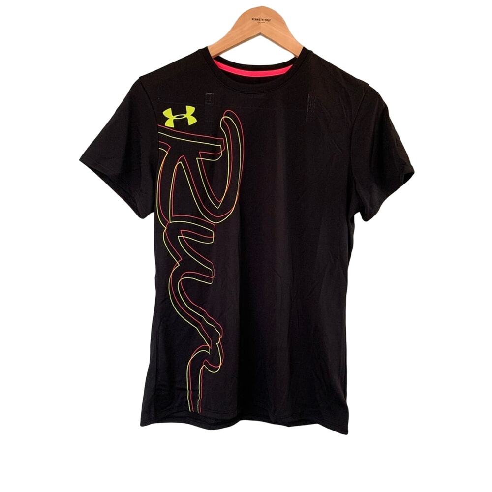 Under Armour HeatGear Semi-Fitted Wicking Run Short Sleeve Shirt SZ M NEW